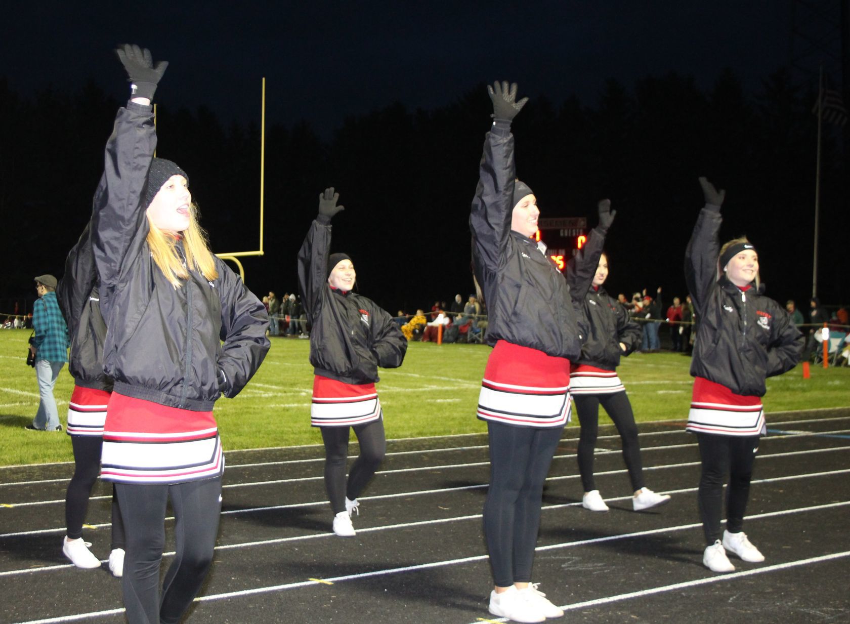 Leading the cheers